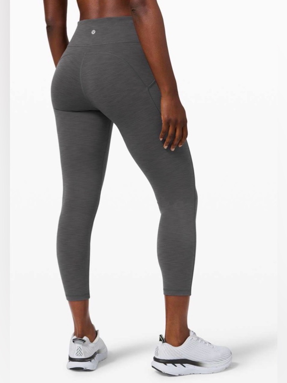 Lululemon Invigorate High Rise 25” Tight Heathered Graphite Gray Everlux sz6